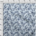 thumbnail image 3 of oneOone Cotton Poplin Twill Sky Blue Fabric Asian Floral Diy Clothing Quilting Fabric Print Fabric By Yard 56 Inch Wide, 3 of 4