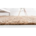 thumbnail image 6 of DecorAvenue Hand Woven Braided Farmhouse Jute Area Rug Natural Beige Color 2'6" ft x 10 ft, 6 of 6