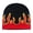 Red, variant on Y2K Beanies Knit Beanie Hat Flame Beanie Flame Cap Skullies Beanie
