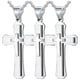 thumbnail image 1 of Collar Catolicos SacredGleam03 3Pzas Plata Collar Triple Cruz Dije 3x5.3cm Metal. High Monaco MXEEG-003, 1 of 5