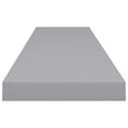 thumbnail image 3 of vidaXL Floating Wall Shelves 2 pcs Grey 120x23.5x3.8 cm MDF, 3 of 5