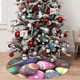 thumbnail image 5 of Sikiie Easter Eggs1 30-48 inches {designName} Print Christmas Tree Skirt Snowman Xmas Tree Skirt with Edge Christmas Decorations for Holiday Party36", 5 of 7
