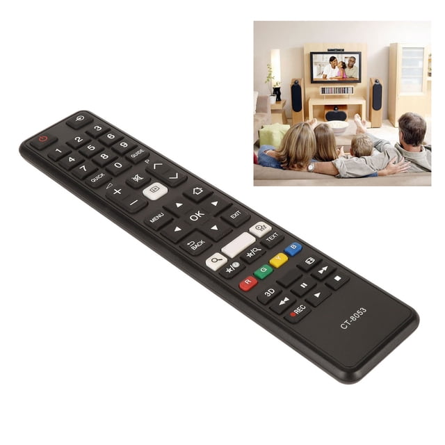 Control Remoto De Televisión CT 8053, Control Remoto De TV De Repuesto Estable Sensible Con Batería AAA Universal Para 65U8663DG Para 43U5663DG Para 49U6763DG
