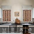 thumbnail image 4 of Kitchen Curtains 36 Inch Short - 3 Panel Set, Vintage Floral Butterfly Bee Botanical Print, Rod Pocket Window Curtain for Farmhouse, Modern Rustic, Spring Summer Decor, Easy Wash, 4 of 5