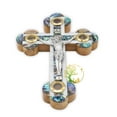 thumbnail image 4 of Mother Of Pearl Crucifix - Olive Wood Wall Hanging Cross Made In The Holy Land Bethlehem. Perfect Catholic Cross For All Occasions, 4 of 5
