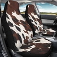 thumbnail image 4 of XYZCANDO 2 Piece Car Seat Covers Front Seats for SUV Front Seats Car Front Seat Cover Soft Washable, Truck Vehicle Van Front Seats Protector, Cow Print, 4 of 10
