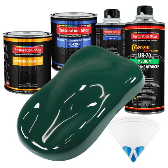 Woodland Green Quart URETHANE BASECOAT CLEARCOAT Car Auto Body Paint Kit