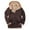 Coffee, variant on Fesfesfes Men Fleece Jacket Casual Keep Warm Thicken Long Sleeve Turndown Jacket Zipper Patchwork Coats Sale Items