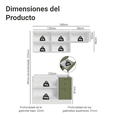 thumbnail image 3 of Cocina Integral Completa Modular Madesa Vik 180cm BV, 3 of 4