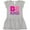 AC-Heather Grey, variant on Be Kind Logo in Pink and Purple Girls Toddler Dress