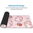 thumbnail image 6 of Kawaii Pink Cute Strawberry Bunny Mouse Pad 31.5x11.8 in Desk Accessories Big Extended Non-Slip Rubber Base Mousepad with Stitched Edges Gaming Pc Desktop Large Mouse Pad, 6 of 6