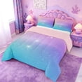 thumbnail image 2 of meiyoeat Pastel Star Pattern King Size Comforter Sets,Dreamy Print Comforters King Size For Girl,Reversible,3 Pieces,1 Comforter And 2 Pillowcases, 2 of 7