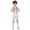 White, variant on Boy Dance Sequin Dance Short Sleeve Top and Pants Set Jazz Dance Dance Performance Outerwear 9-10 Years