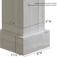 thumbnail image 5 of Ekena Millwork 6"W x 14'H Sand Blasted Endurathane Faux Wood Non-Tapered Square Column Wrap with Standard Capital & Base, 5 of 16
