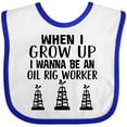 thumbnail image 3 of Inktastic Future Oil Rig Worker Boys or Girls Baby Bib, 3 of 4