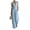 534#Sky Blue, variant on Linen Jumpsuits for Women Dressy Wide Leg V Neck One-Piece Wrap High Waist Beach Wedding Bride Romper White 3XL