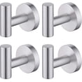 thumbnail image 1 of Ganchos de pared de acero inoxidable para toallas de baño, batas y trapos de cocina, paquete de 4, diseño moderno, 1 of 8