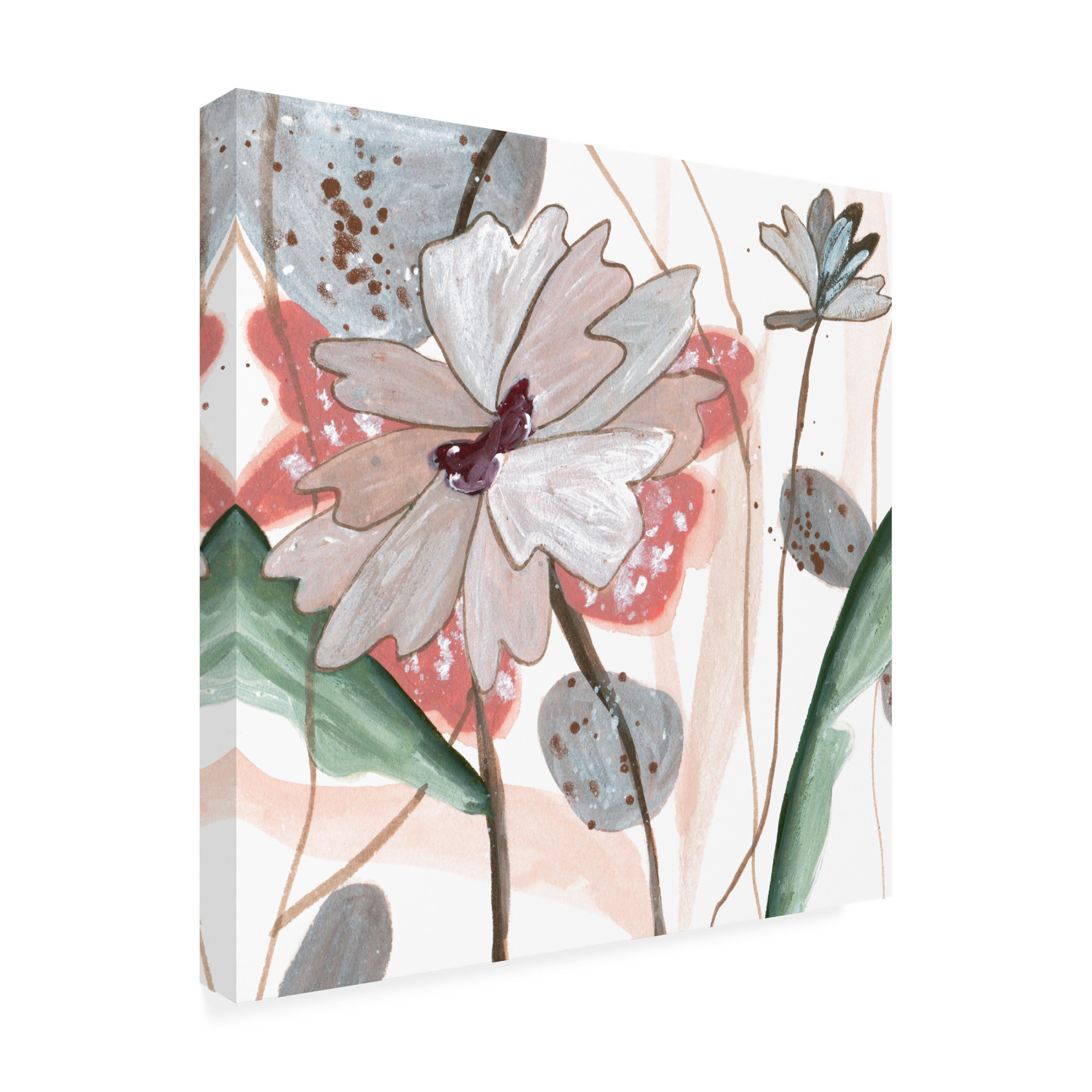 Canvas Wall Art - Melissa Wang 'By the River IV' Wall Art for Living Room, Bedroom, or Office Décor by Trademark Fine Art - 35 x 35 Inches