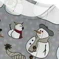 thumbnail image 3 of CLOOCL Short Sleeve T Shirt Women Cute Snowman Printed Oversized Shirt Summer Blouse, 3 of 6