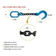 thumbnail image 6 of 2 Pack 5/8" x 2' Single Leg Chain Sling | 22,000 Lbs WLL | Oblong Link-to-Sling Hook Ends | G100 Chains for Lifting and Handling, Industrial Machinery Hoisting Ring Chain Hanging, 6 of 12