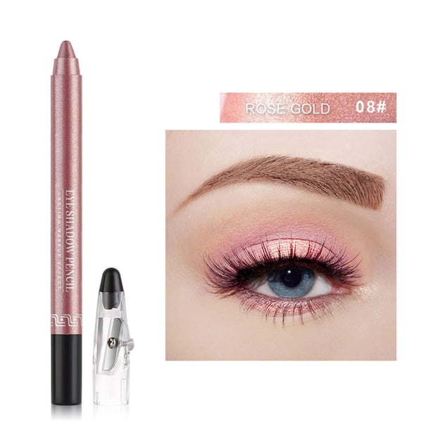 Eyeshadow Pen Eyeliner Eyeshadow Pencil Pearlescent Long Lasting Smooth Eyeshadow Pen Shimmer Glitter Pearlescent
