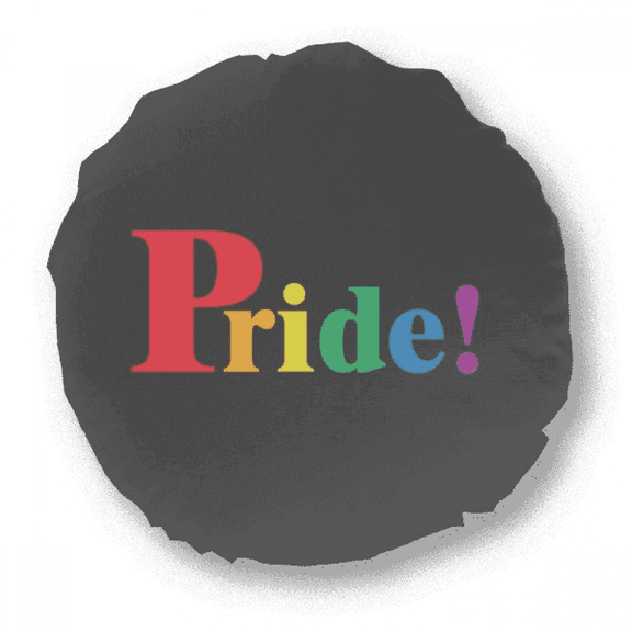 Pride LGBT Rainbow Art Deco Fashion Round Throw Pillow Home Decoration Cushion