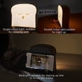 thumbnail image 2 of Toast Night Light, Sweet LED Toast Lamp con linda cara siempre sonriente, Dormitorio Lámparas de mesa Ideas de regalos de graduación, Dormir JAMW Sencillez, 2 of 5