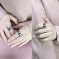 thumbnail image 4 of PAMTIER Unisex 6mm Stainless Steel Chunky Dome Plain Croissant Solid Arc Glossy Stacking Ring Smooth Minimalist Style Wedding Band Silver Size 5, 4 of 5