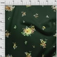 thumbnail image 3 of oneOone Cotton Jersey Dark Green Fabric Florals Diy Clothing Quilting Fabric Print Fabric By Yard 58 Inch Wide, 3 of 6