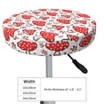 thumbnail image 4 of Naloa Amanita Red Mushroom Round Bar Stool Cushion Cover 12-14 inch, Fits Kitchen, Office, Restaurant Chairs - 12 inch, 4 of 7