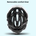 thumbnail image 5 of White L Size R-24 Bike Helmet with Rear Adjustment Knob, Thickened Multi-Density EPS Foam, Detachable Washable Soft Lining, Lightweight Breathable Design & Professional Aerodynamic Ventilation for, 5 of 5