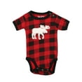 thumbnail image 3 of LazyOne Matching Family Pajama Sets for Adults, Teens, and Kids (Moose Plaid, 18 MO), 3 of 7