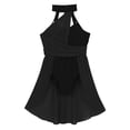 thumbnail image 6 of Miutii Kids Girls Ballet Leotard Dancewear Dress Gymnastics Lyrical Contemporary Performance Dress Black 10, 6 of 8