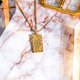 thumbnail image 2 of Collar de Tarot JeenMata Rueda de la Fortuna Joyas con Colgante Personalizadas Unisex Baño de Oro Amarillo, 2 of 5