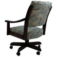thumbnail image 2 of Swivel Wood Dining Caster Chair Casa in Poet Sky Blue - Black, 2 of 5