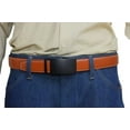 thumbnail image 2 of Marshal Men's Genuine Leather Ratchet Dress Belt With Automatic Buckle Tan Buckle1, 42", 2 of 9