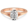 thumbnail image 3 of 5 Carat IGI Certified Oval Shape Lab Grown Diamond Engagement Ring | 14K Rose Gold | Cynthia Split Shank Diamond Ring | FG-VS1-VS2 Quality Friendly Diamonds, 3 of 5