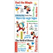 Disney Stickers/Borders Packaged - Mickey Phrase Sheet