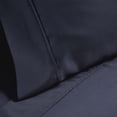 thumbnail image 3 of Superior Motley Solid 1200-Thread Count Cotton-Blend Pillowcase Set, King, Navy Blue, 3 of 4