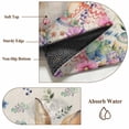 thumbnail image 6 of Round Area Rug 6 Ft, Bunny Easter Washable Non-Slip Circle Carpet for Living Room/Bedroom, Spring Floral Eggs Rabbits Rustic Low-Profile Indoor Mats Collection Rugs for Residential, 6 of 7
