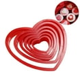 thumbnail image 4 of Under $5 6×Heart Molds,6-Piece Heart Cookie Cutter Set,Baking Tool Fudge Love Confectionery Cake Cake Machine Kitchen 6X Cutting Cake Mould, 4 of 5