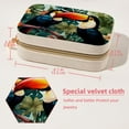 thumbnail image 5 of Toucan Luxurious Velvet Travel Organizer Box with Removable Compartment - Ideal Gift for Jewelry Lovers, Necklace Holders, 5 of 7