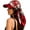 B, variant on Women Scarf Visor Hat, Satin Sun Visor with Head Scarf | Scarf Accent Visor Hat | Satin-Like Fabric | Lightweight Summer Sun Cap | Beach Vacation Accessory | One Piece Design