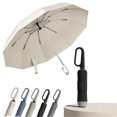 thumbnail image 1 of Ring Buckle Umbrella, Reflective Safety Strip, Sturdy Windproof, Travel Portable, 1 of 5