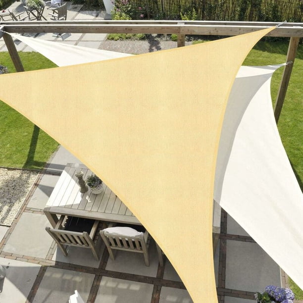 Vela De Sombra Triangular Impermeable – Protección UV Para Jardín, Terraza O Camping