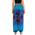 thumbnail image 2 of Defitshape Women's Harem Boho Pants Yoga Boho Jogger Hippie Printed Elastic Waist Genie Pants Beach Parachute Bohemian Cool Summer Drawstring Trousers Patterned1 One Size, 2 of 5