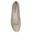 thumbnail image 2 of Thesis-H Formal Shoes Brand City Classified Women Ballet Flats Basic Slip On Round Toe Champagne Gold Glitter 5.5, 2 of 2