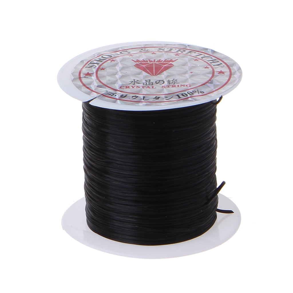 CCINEE 1mm Polyester Waxed Cord 30 Colors Beading Thread Stretch String for Bracelet Making 492 Feet, Fire