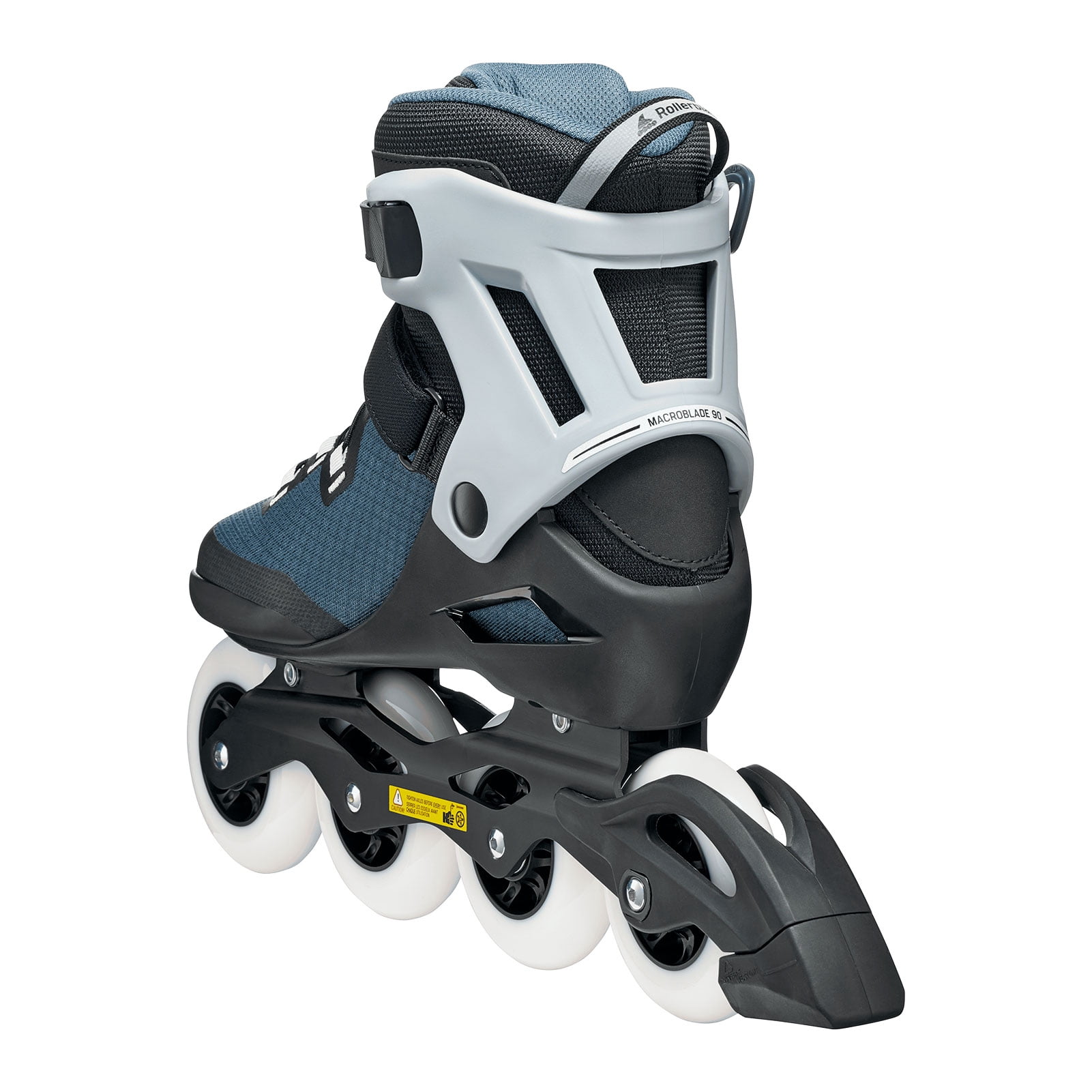ROLLERBLADE Men's Macroblade 90 Skates, Color: Black/Steel Blue, Size: 7/7.5