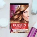 Schwarzkopf Keratin Color Permanent Hair Color Cream, 7.5 Caramel ...